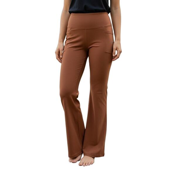 Athleta Pants - Athleta Burnt Orange Flare Leg Pants Size Small